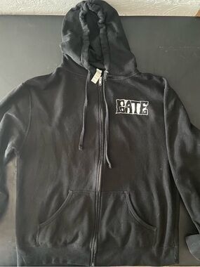 The Gate Hoodie Mens XL Black Full Zip Band Merch Demon Graphic Metal